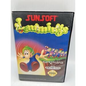 Lemmings Sunsoft Sega Genesis - With Original Box